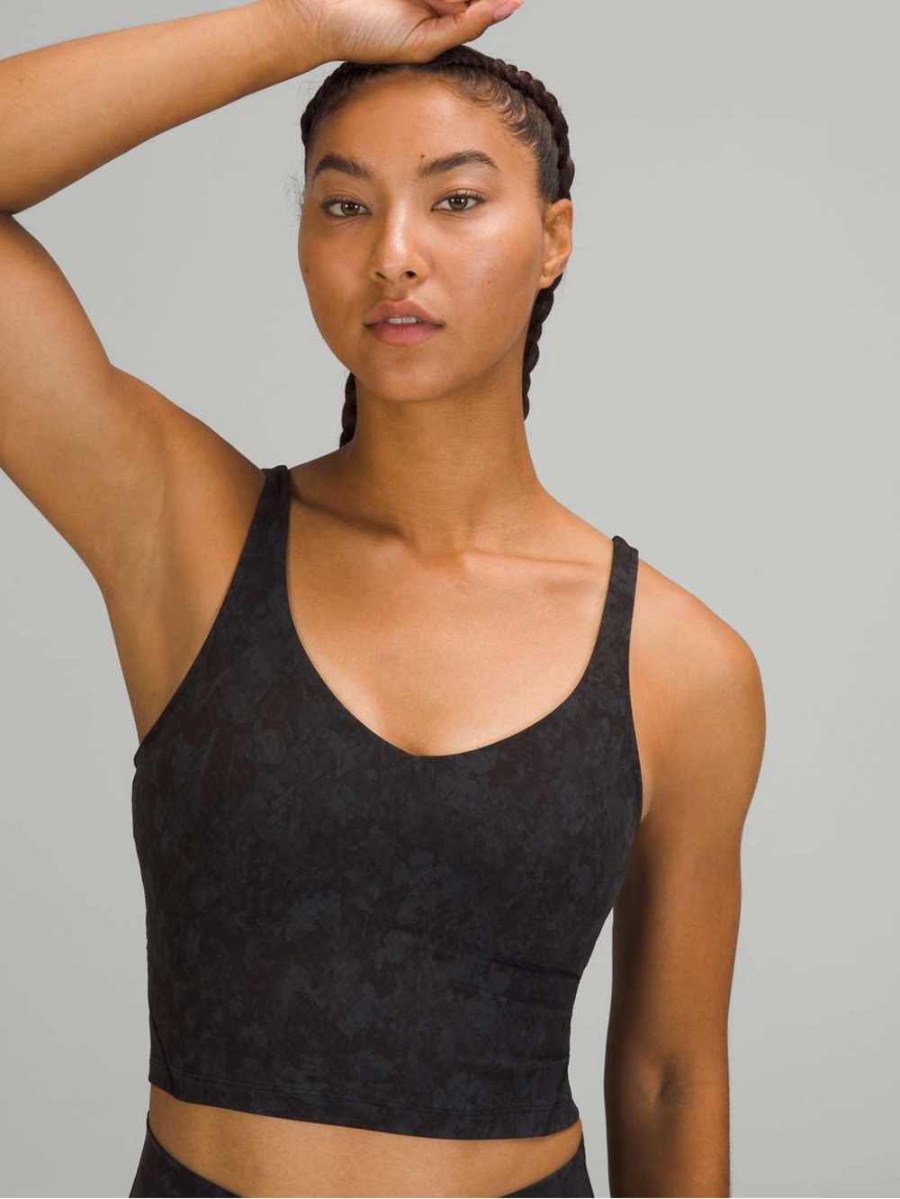 Lululemon Align™ Cropped Tank Top - Hideaway Camo Deep Coal - Size 10